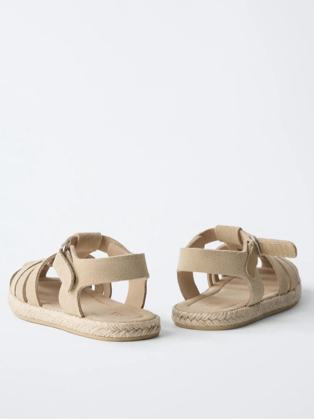 Zara Kids Unisex Leather Fishnan Sandals